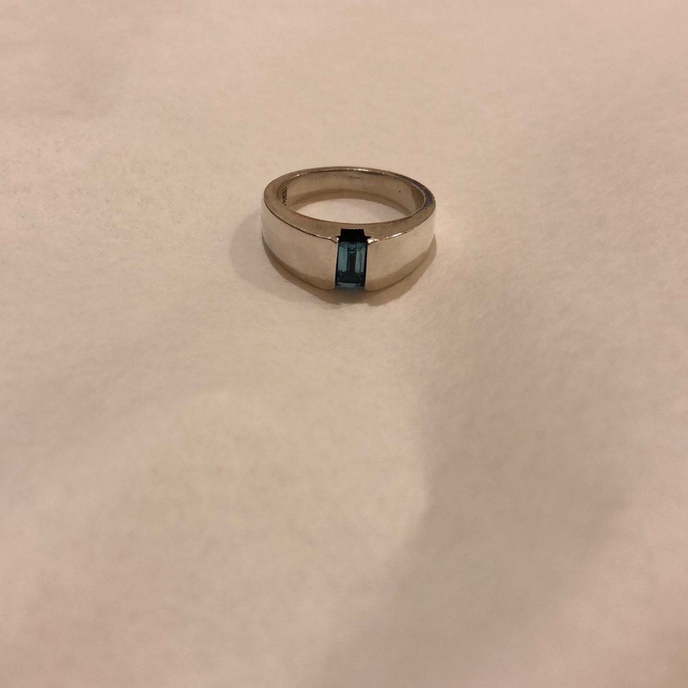 James Avery Blue Topaz ring